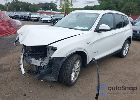 2017 BMW X3 xDrive28I z USA, uszkodzony, nr VIN 5UXWX9C51H0T04479
